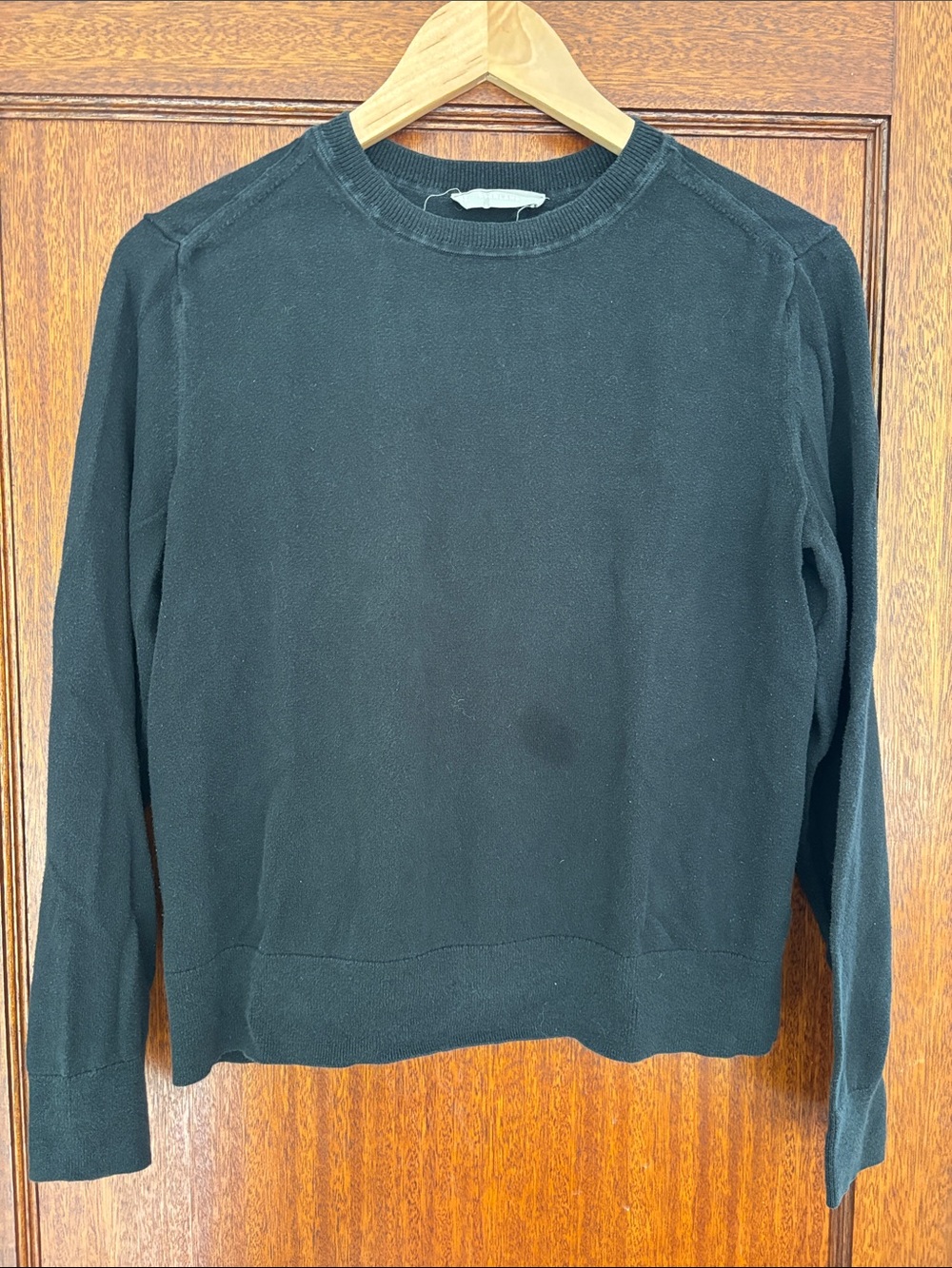 Everlane Black Ribbed Crewneck Sweater